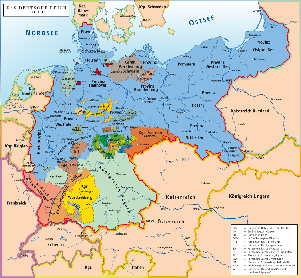 Das Deutsche Reich  1871 - 1918